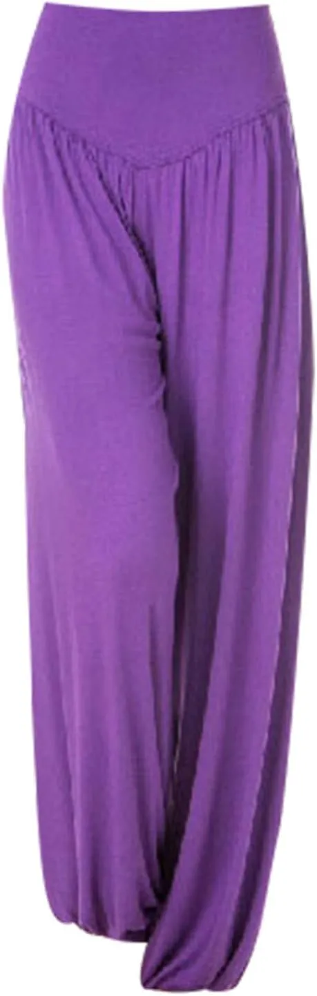 Womens 2024 High Waist Harem Pants Lightweight Casual Yoga Trousers Summer Pleated Workout Leggings Lounge Pants