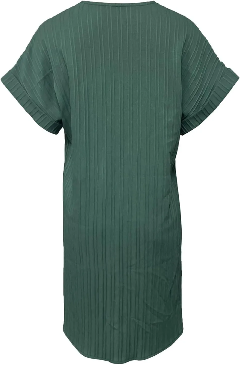 Womens Button Down Shirt Dress Summer Cotton Linen Dress V-Neck Mini Dress Casual Short Sleeve Loose Tunic Dresses
