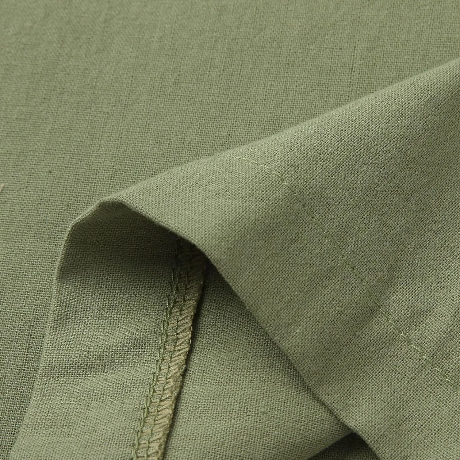 Women's Elastic Beach Linen Blend Linen Capris High Waisted Summer Elastic Waist Loose Fitting with Pockets Casual