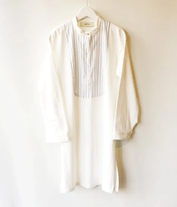 WRYHT/STAND COLLAR UNDER SHIRTS(OFFWHITE)