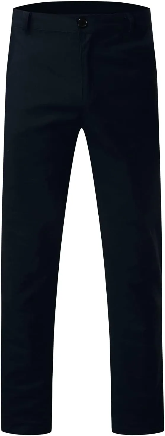 ZYXTIM Men's Slim-Fit Wrinkle-Resistant Flat-Front Button Casual Tapered Chino Pant Athletic Jogger Golf Cargo Work Pants